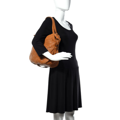 Bottega Veneta Goatskin Intrecciato Belly 76 Bag Brown 2 of 12