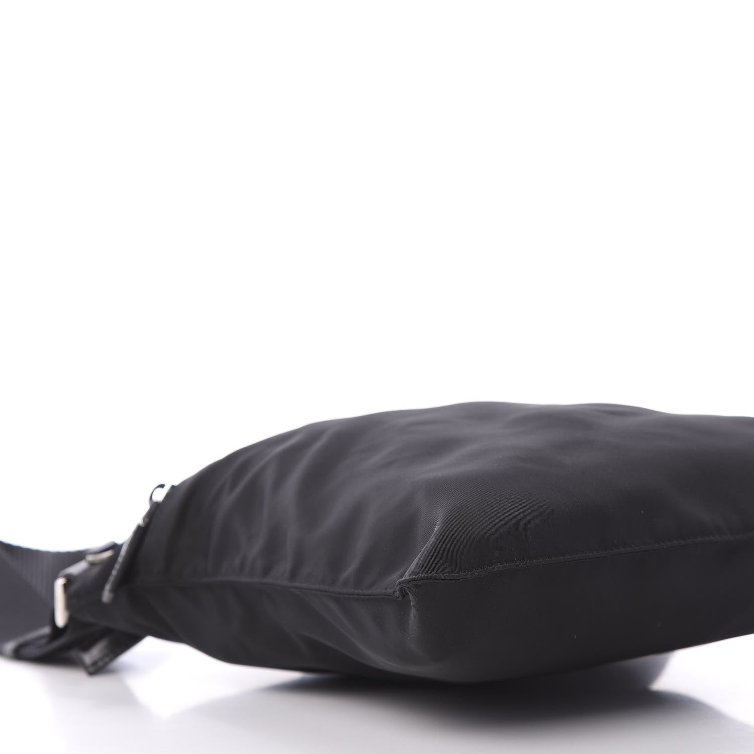 Prada Nylon Flat Messenger Bag Black 7 of 10