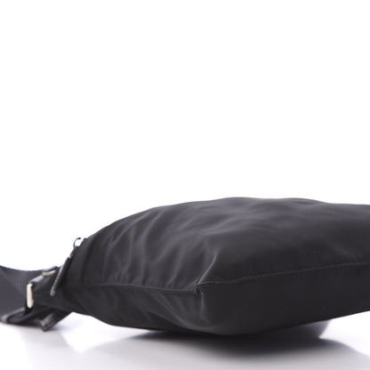 Prada Nylon Flat Messenger Bag Black 7 of 10