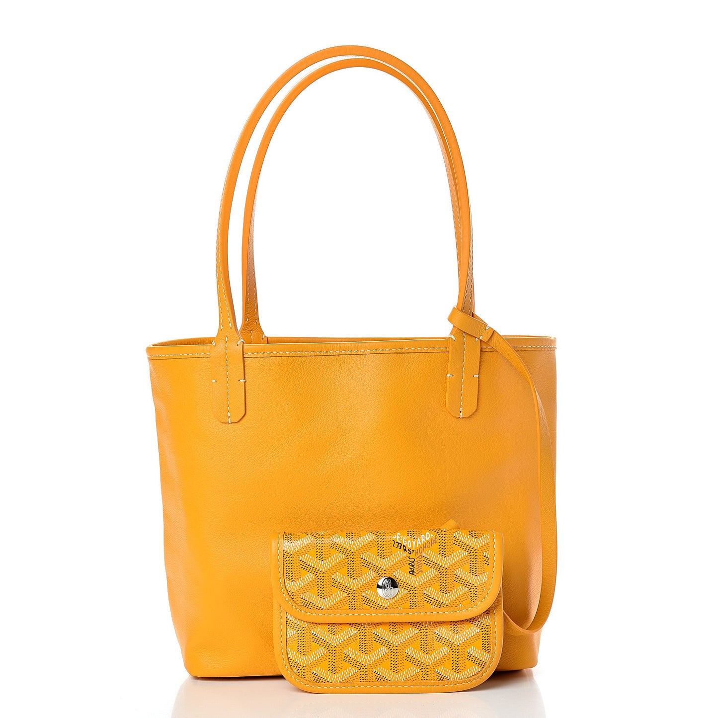 Goyardine Reversible Mini Anjou Yellow