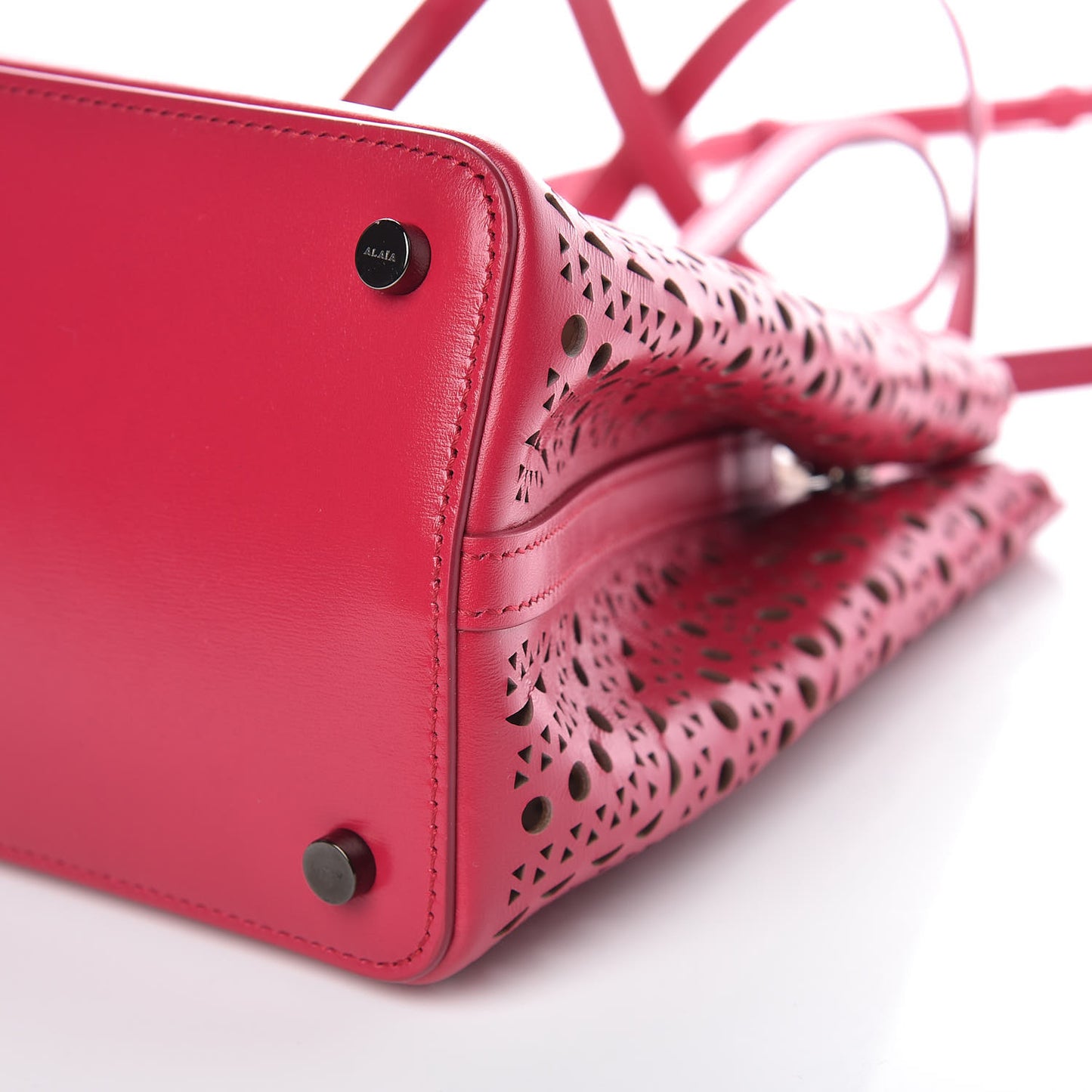 Calfskin Vienne Wave Mina 25 Bag Framboise