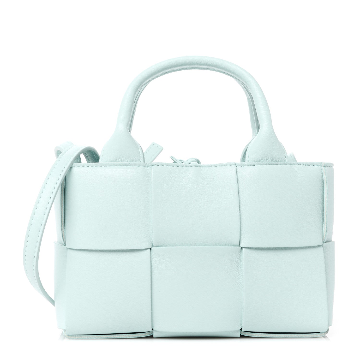 Bottega Veneta Lambskin Maxi Intreccio Candy Arco Tote Celadon 1 of 12