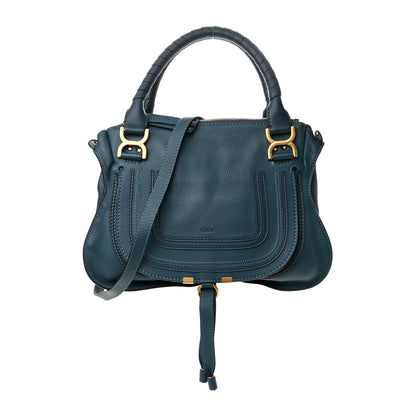 Chloe Calfskin Medium Marcie Satchel Navy 1 of 9