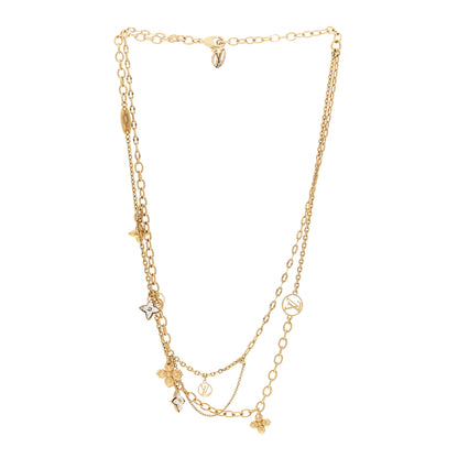 Louis Vuitton Metal Crystal Blooming Supple Necklace 2 of 4