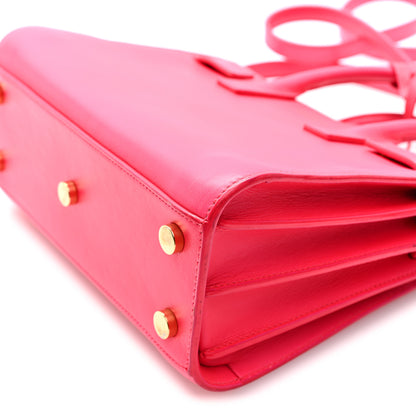 Saint Laurent Calfskin Nano Sac De Jour Lipstick Fuchsia 9 of 9