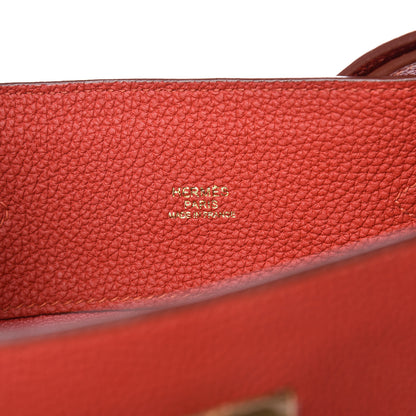 Hermes Togo So Kelly 22 Vermillion 6 of 10