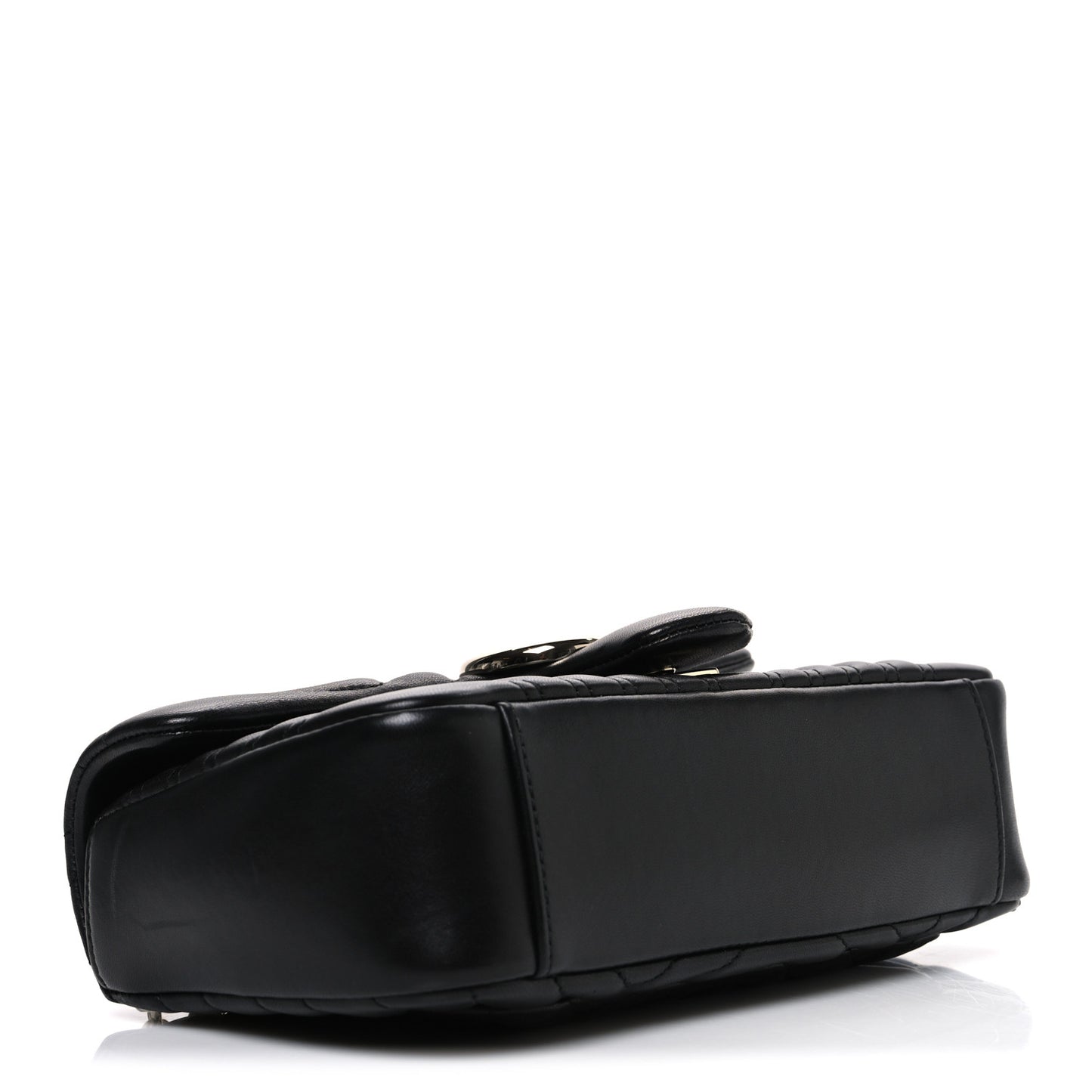Lambskin Matelasse Medium GG Marmont Shoulder Bag Black