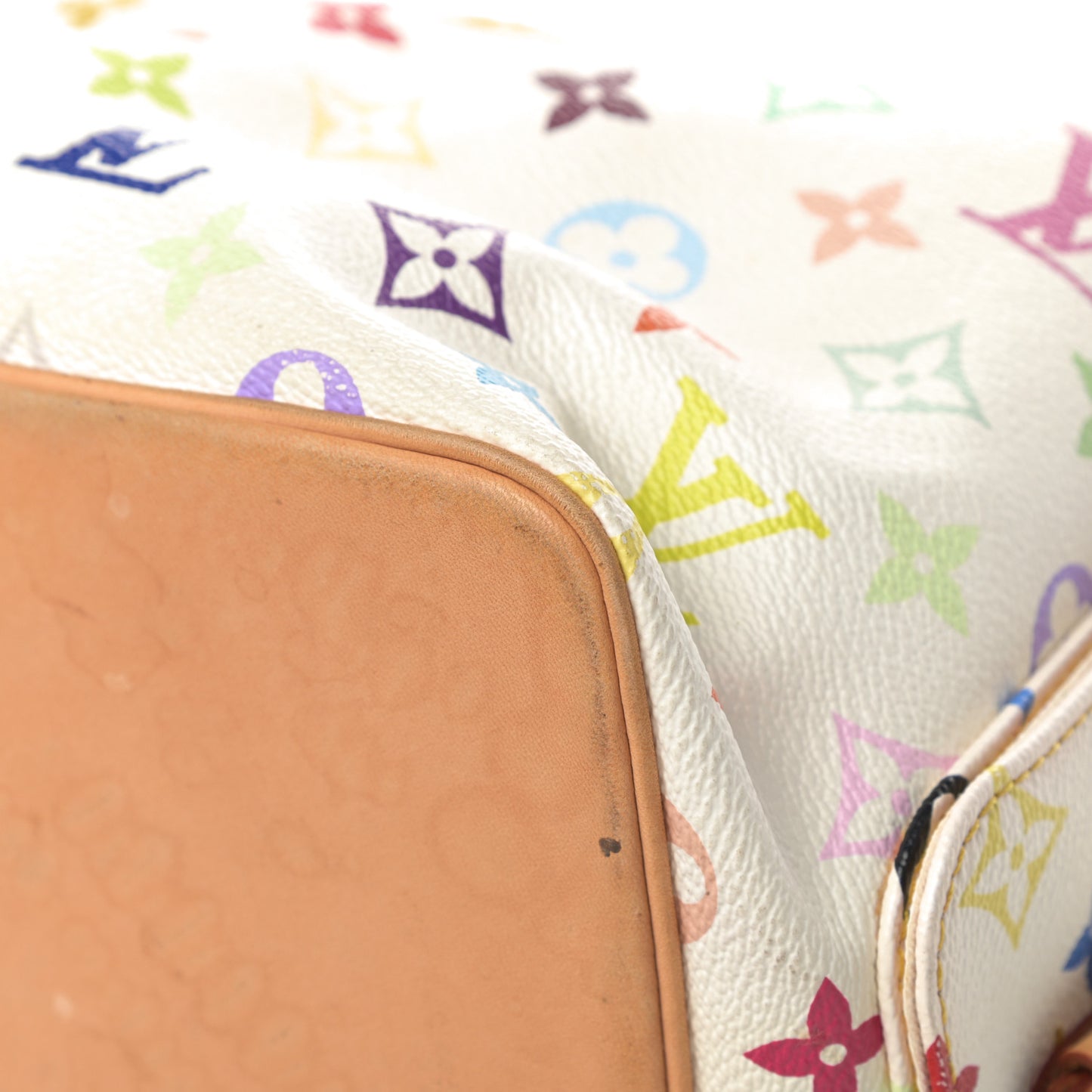 Monogram Multicolor Petit Noe White