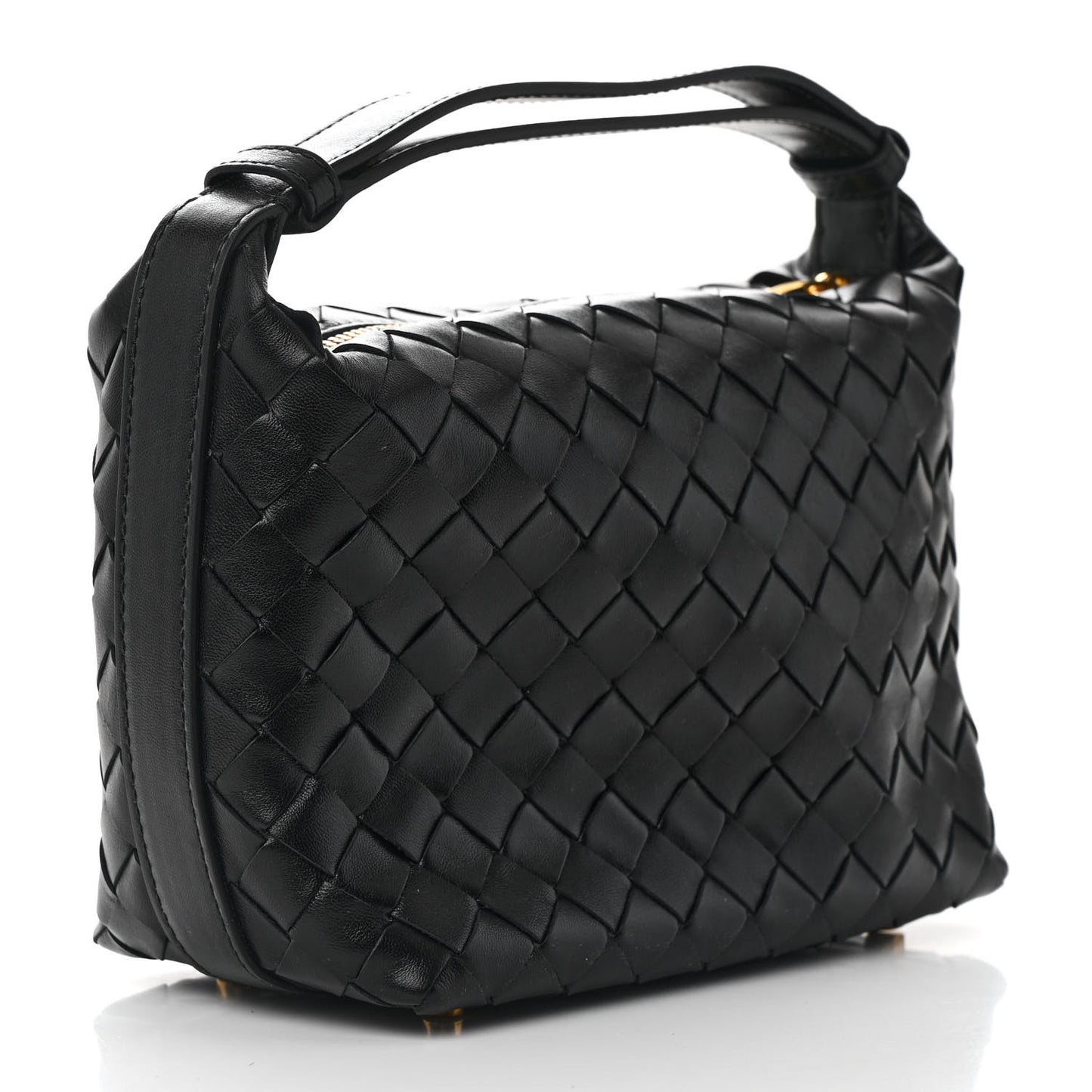 Calfskin Nappa Intrecciato Mini Wallace Black