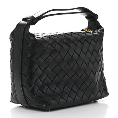 Bottega Veneta Calfskin Nappa Intrecciato Mini Wallace Black 2 of 11