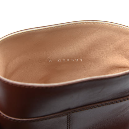 Chanel Lambskin CC Ankle Boots 40 Marron 10 of 13
