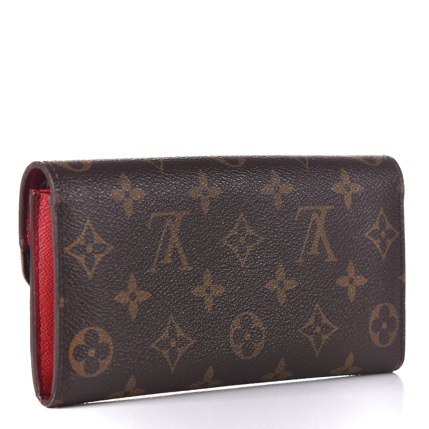 Monogram Emilie Wallet Red