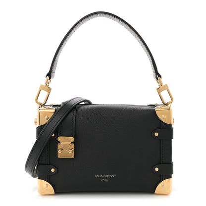 Louis Vuitton Grained Calfskin Side Trunk PM Black 1 of 9