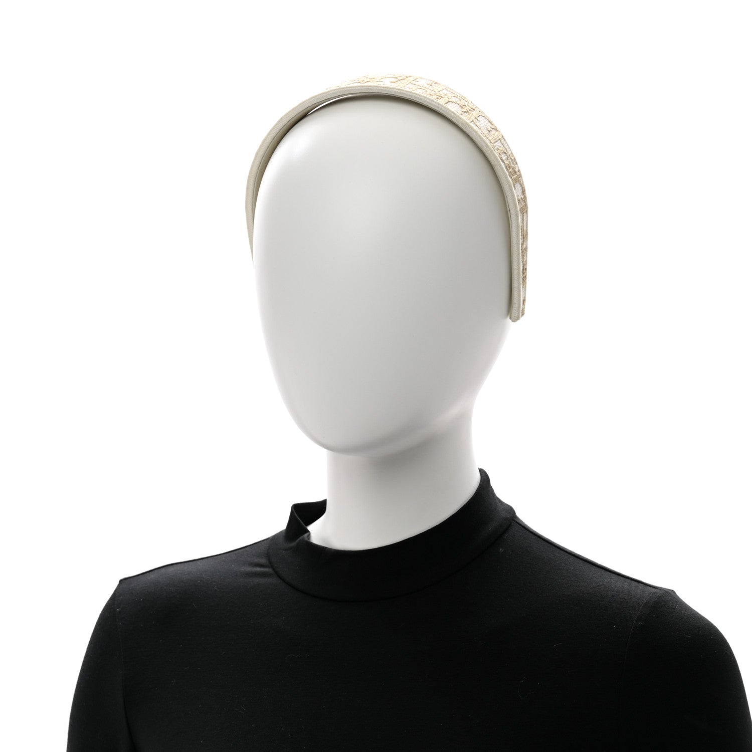 Christian Dior Oblique Headband Dore 2 of 6