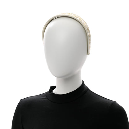 Christian Dior Oblique Headband Dore 2 of 6