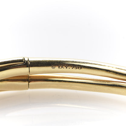 David Yurman 18K Yellow Gold Continuance Center Twist Bracelet 4 of 6