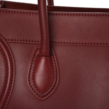 Celine Supple Calfskin Medium Phantom Luggage Burgundy 8 of 8