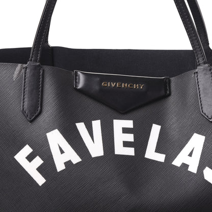 Givenchy Textured Coated Canvas Favelas Large Antigona Tote Black 6 of 13