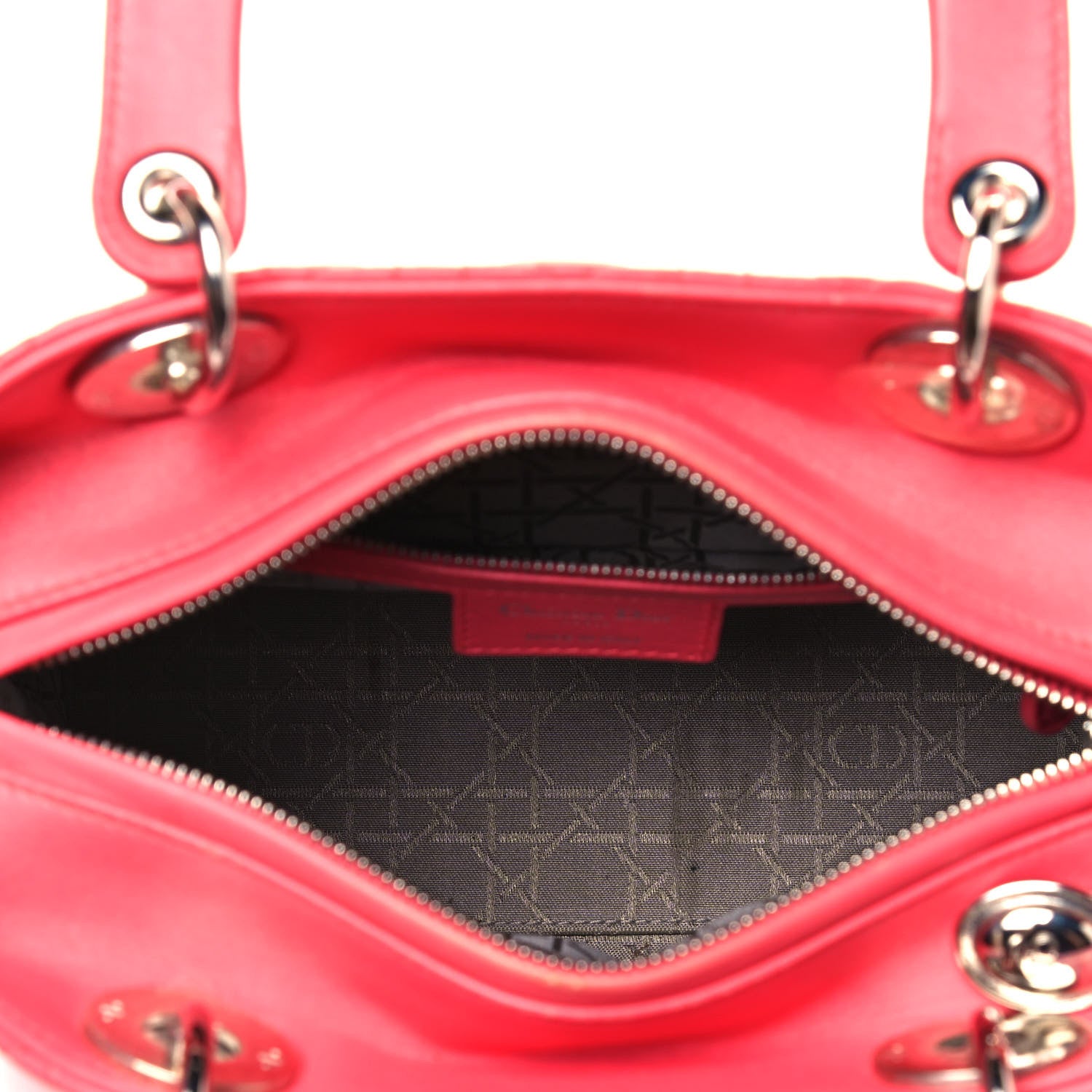 Christian Dior Lambskin Cannage Medium Lady Dior Pink 5 of 18