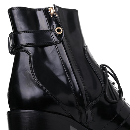 Louis Vuitton Calfskin Ankle Boots 36 Black 10 of 13