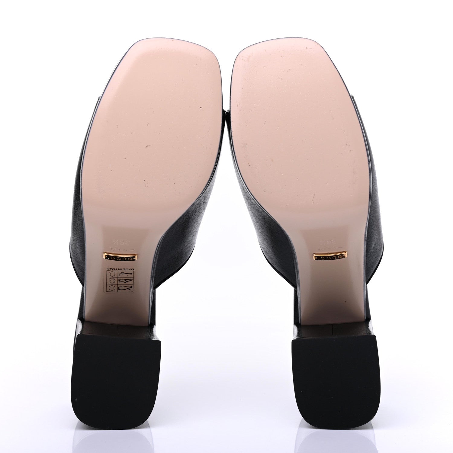 Gucci Granada Kid Houdan Platform Slide Sandals 38.5 Black 6 of 12