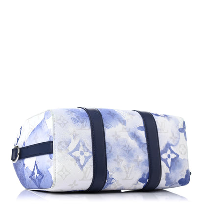 Louis Vuitton Monogram Watercolor City Keepall Blue 3 of 4