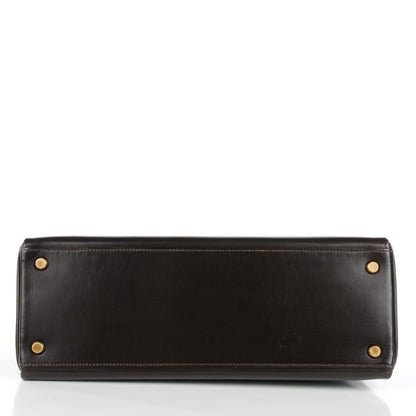Hermes Box Kelly Retourne 32 Chocolate 21 of 24