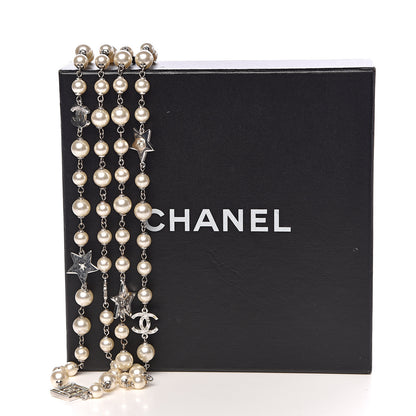 Chanel Pearl CC Star Long Necklace Gold 12 of 12