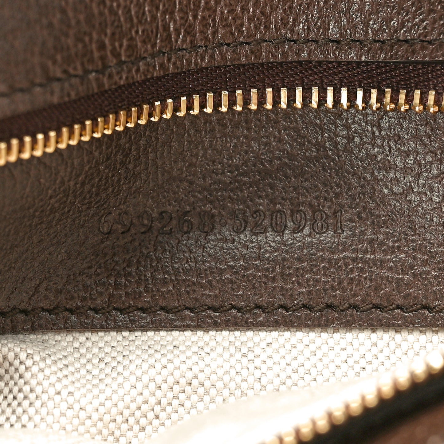 GG Supreme Monogram Textured Dollar Calfskin Blondie Chain Shoulder Flap Bag Beige Ebony New Acero