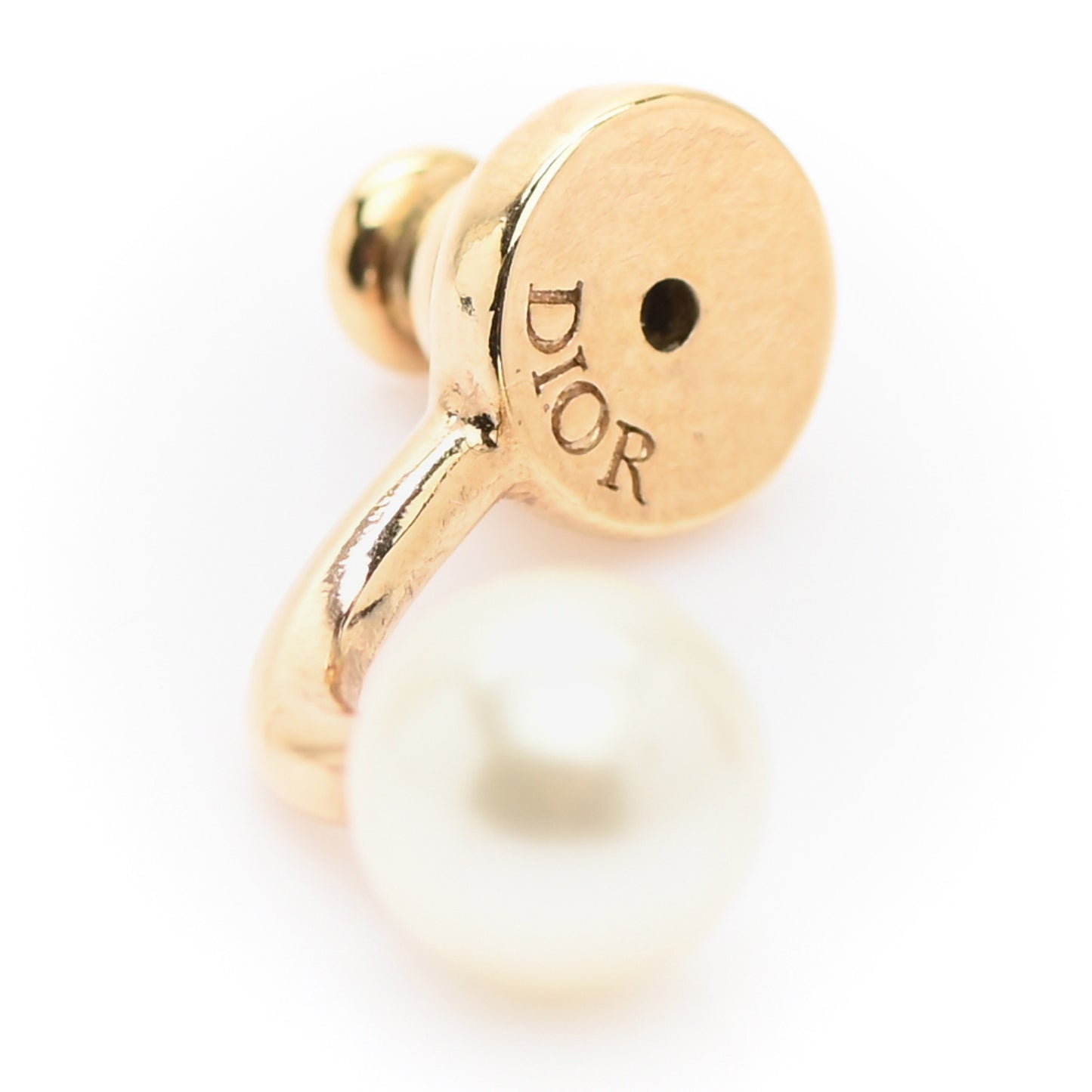 Pearl Crystal Clair D Lune Earring Gold
