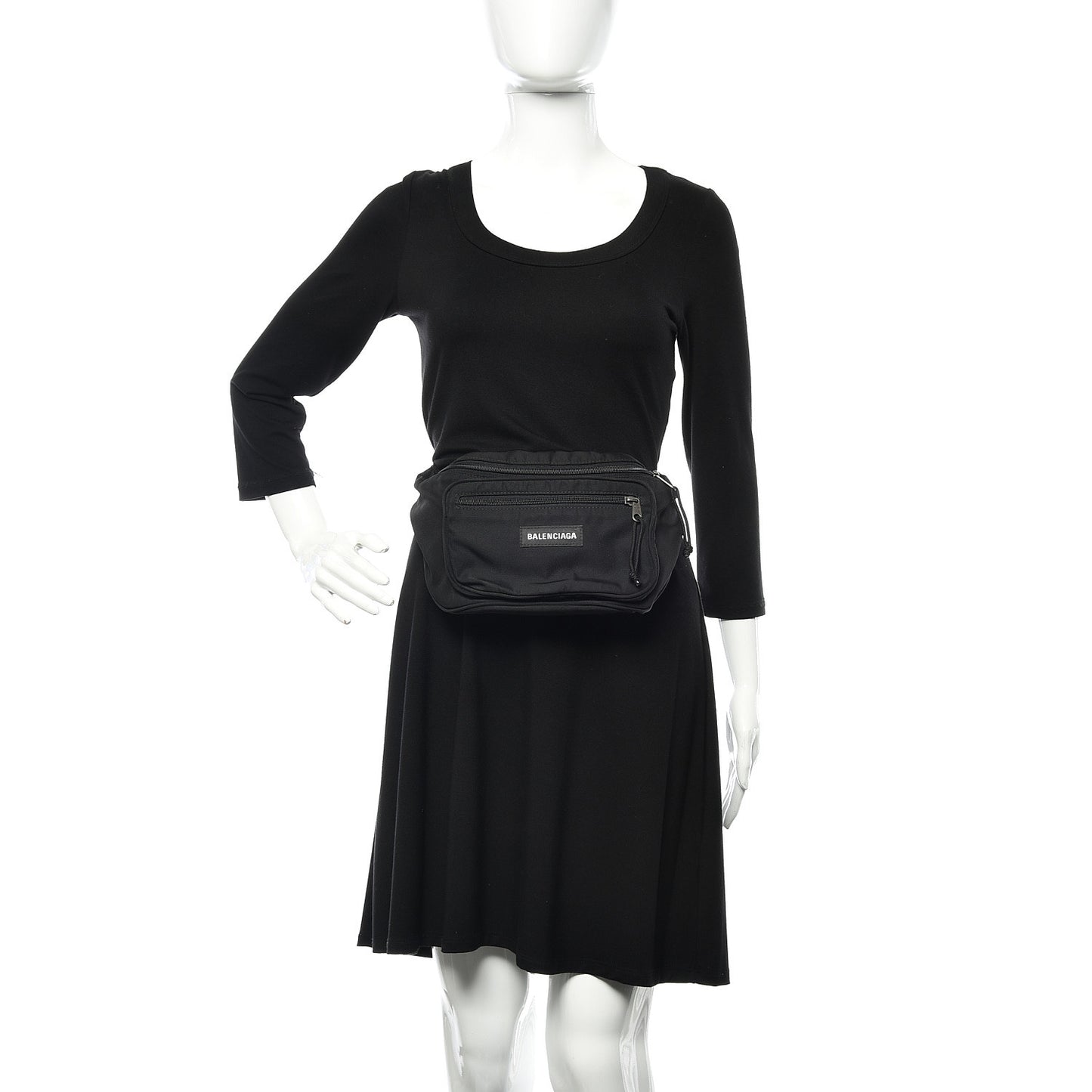 Recycled Casual Nylon Explorer Beltpack Black
