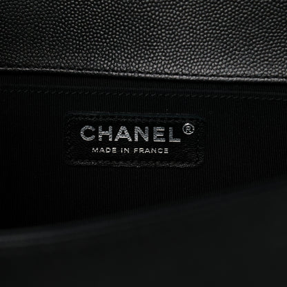 Chanel Caviar Quilted Medium Boy Flap So Black 6 of 10