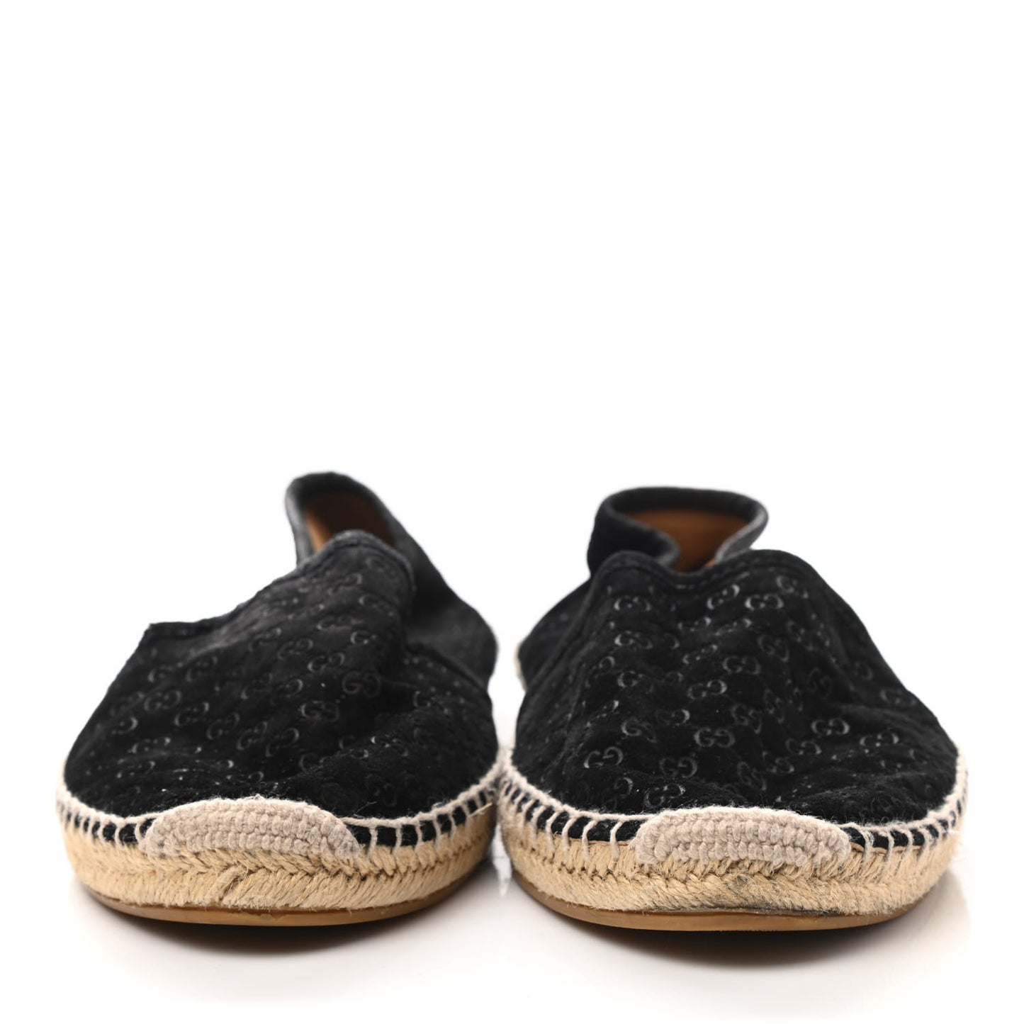 Suede Microguccissima Espadrilles 39.5 Black