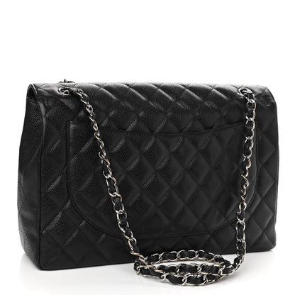 Chanel Caviar Quilted Maxi Single Flap Black 3 of 11