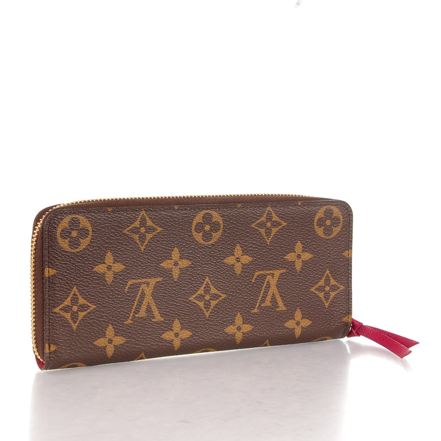 Monogram Clemence Wallet Fuchsia