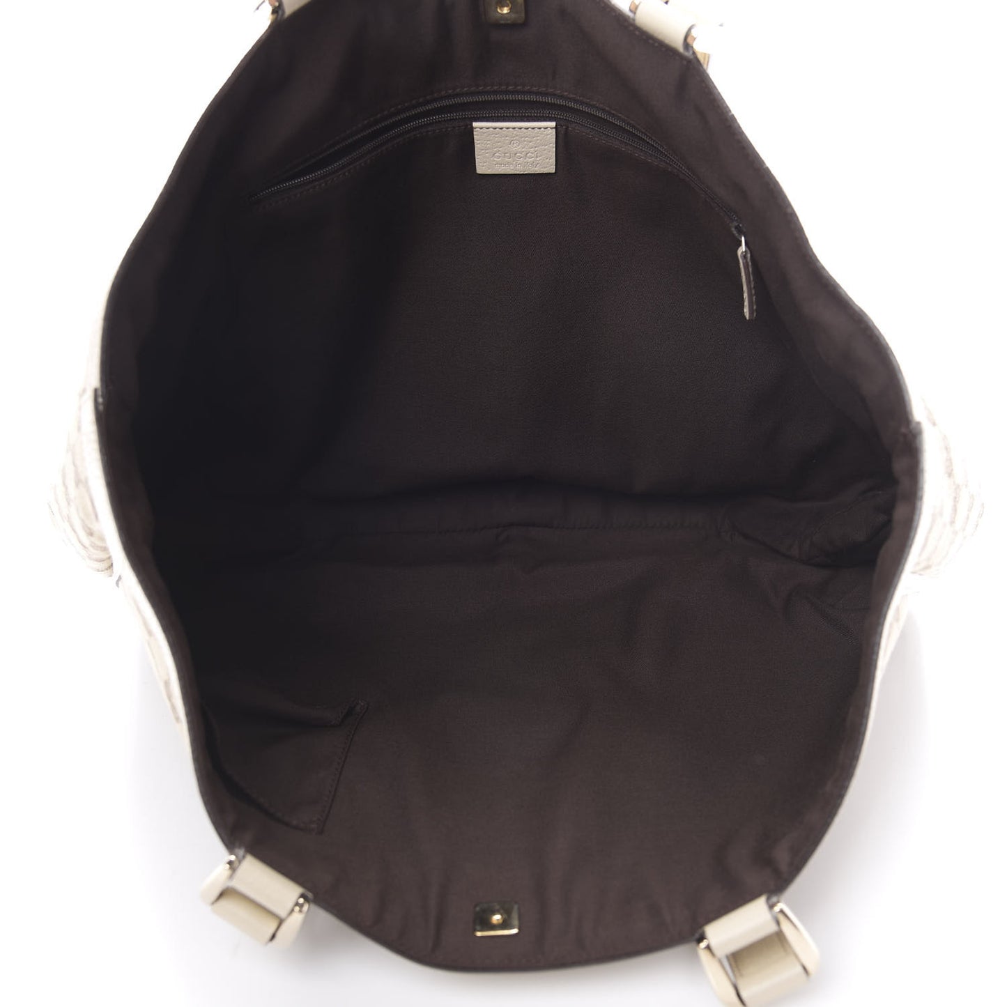Monogram Large Abbey Tote Off White