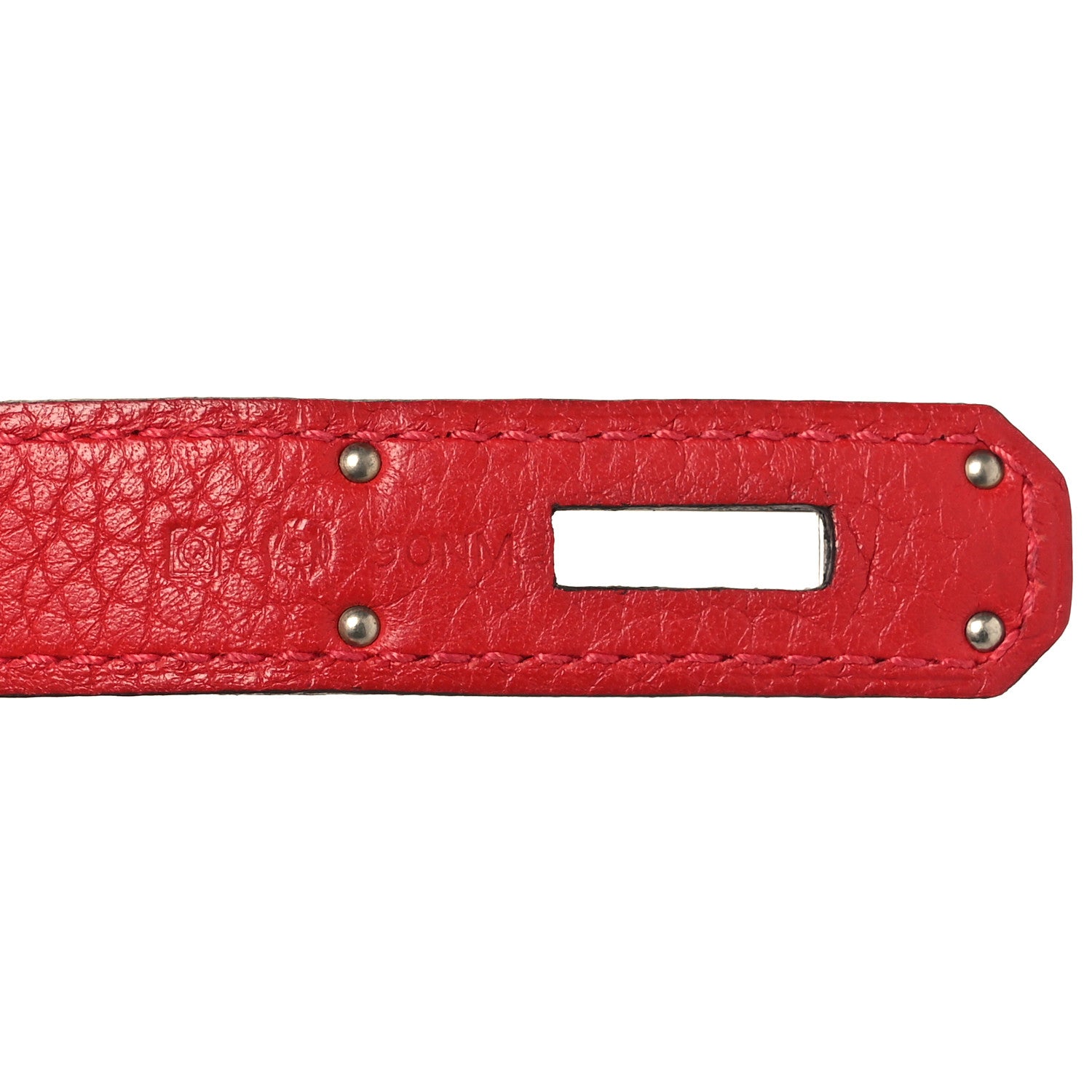 Hermes Taurillon Clemence Birkin 35 Rouge Casaque 7 of 17
