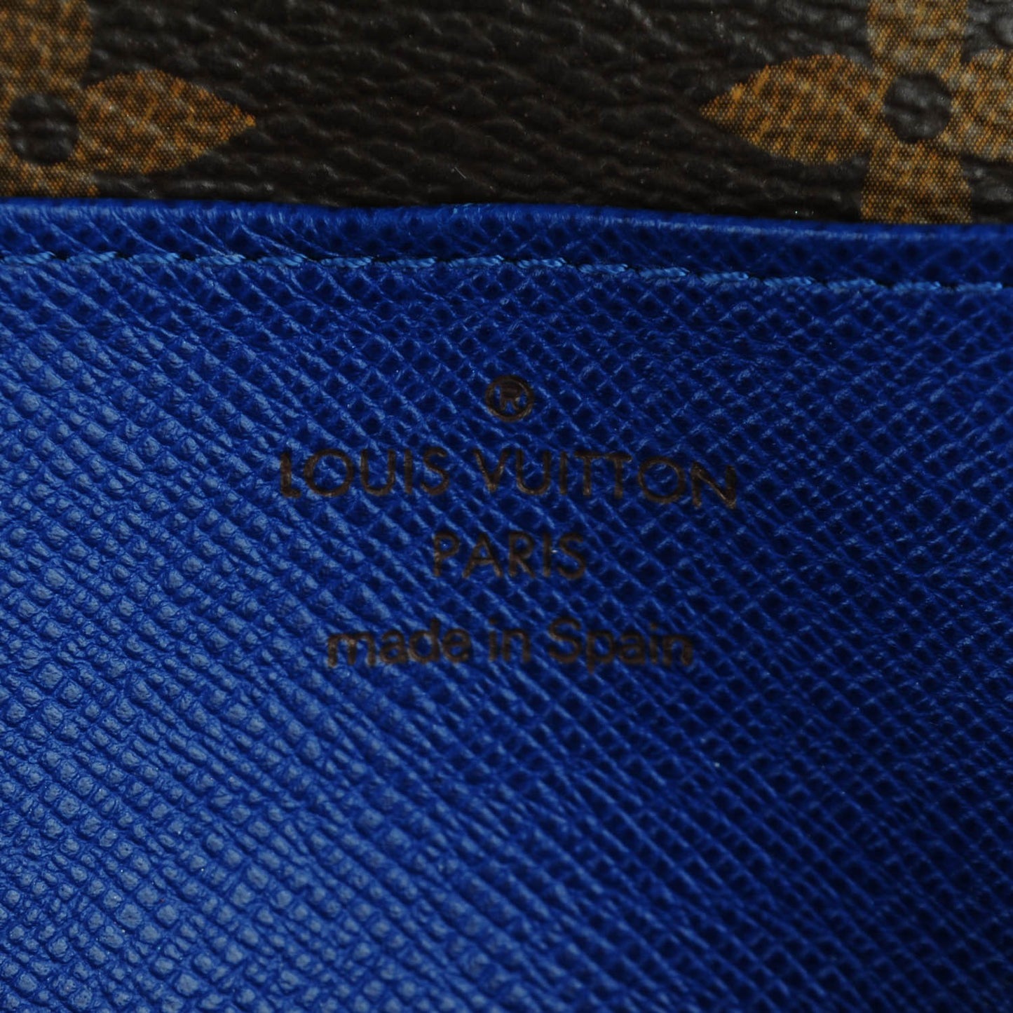 Monogram Emilie Wallet Blue