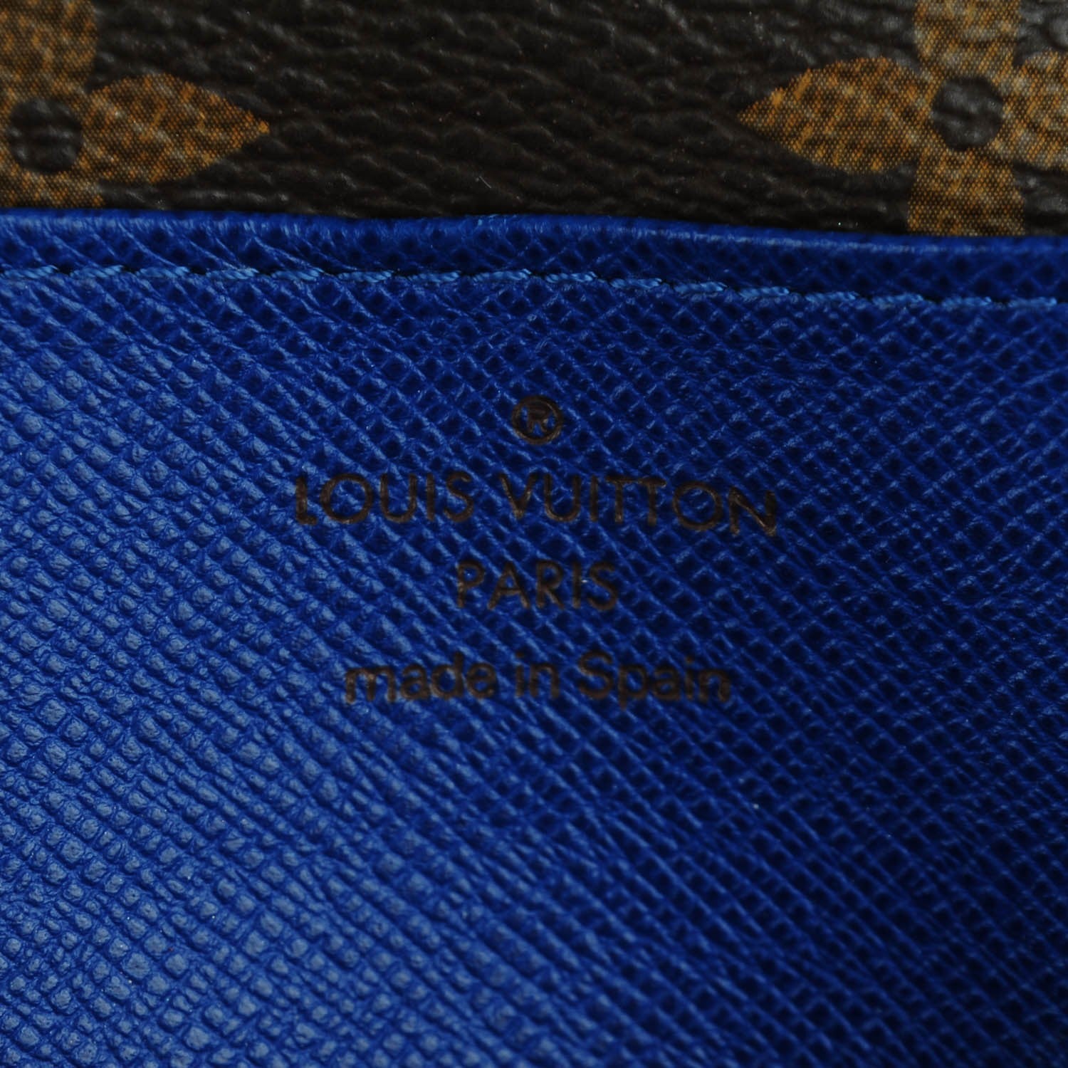 Louis Vuitton Monogram Emilie Wallet Blue 6 of 7