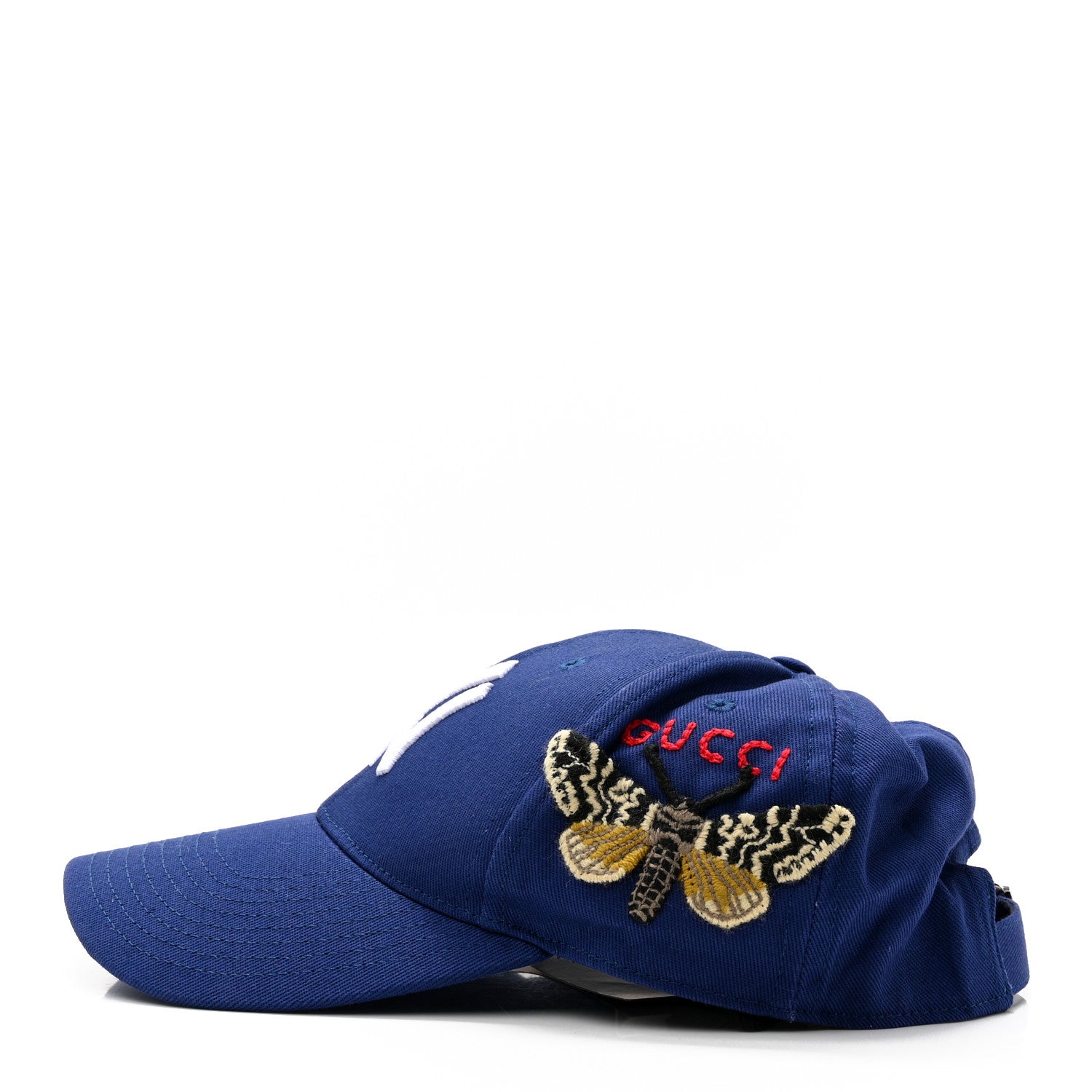 Gucci X MLB Cotton NY Yankees Baseball Hat 57-61 Blue 4 of 10