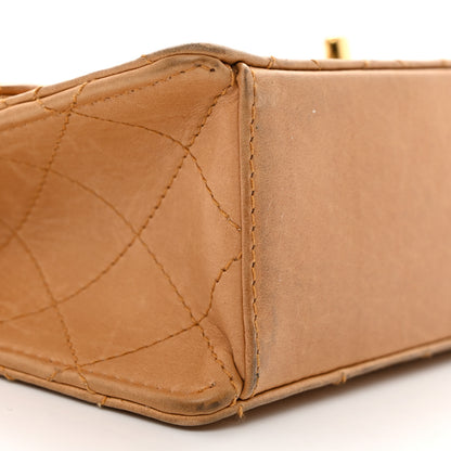 Chanel Lambskin Quilted Small Single Flap Beige 9 of 11