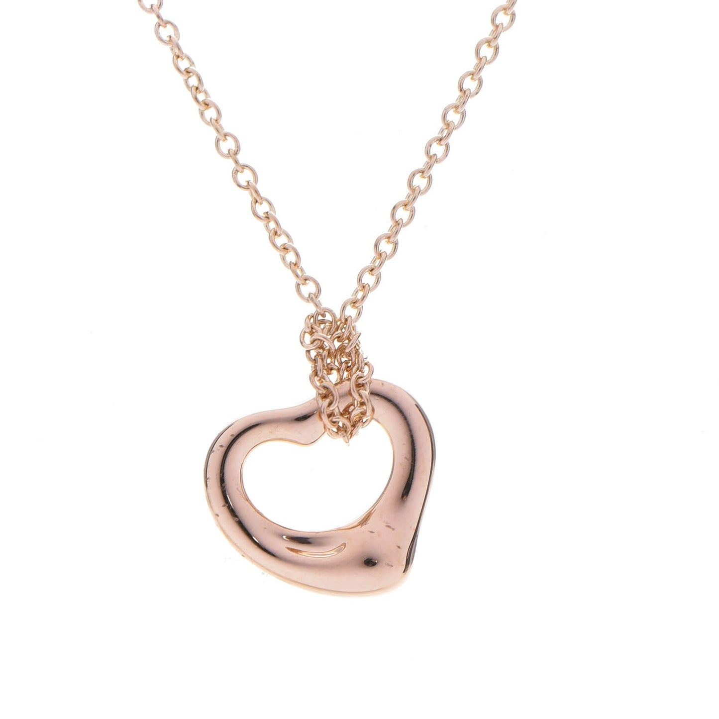 18K Rose Gold Elsa Peretti Open Heart Necklace