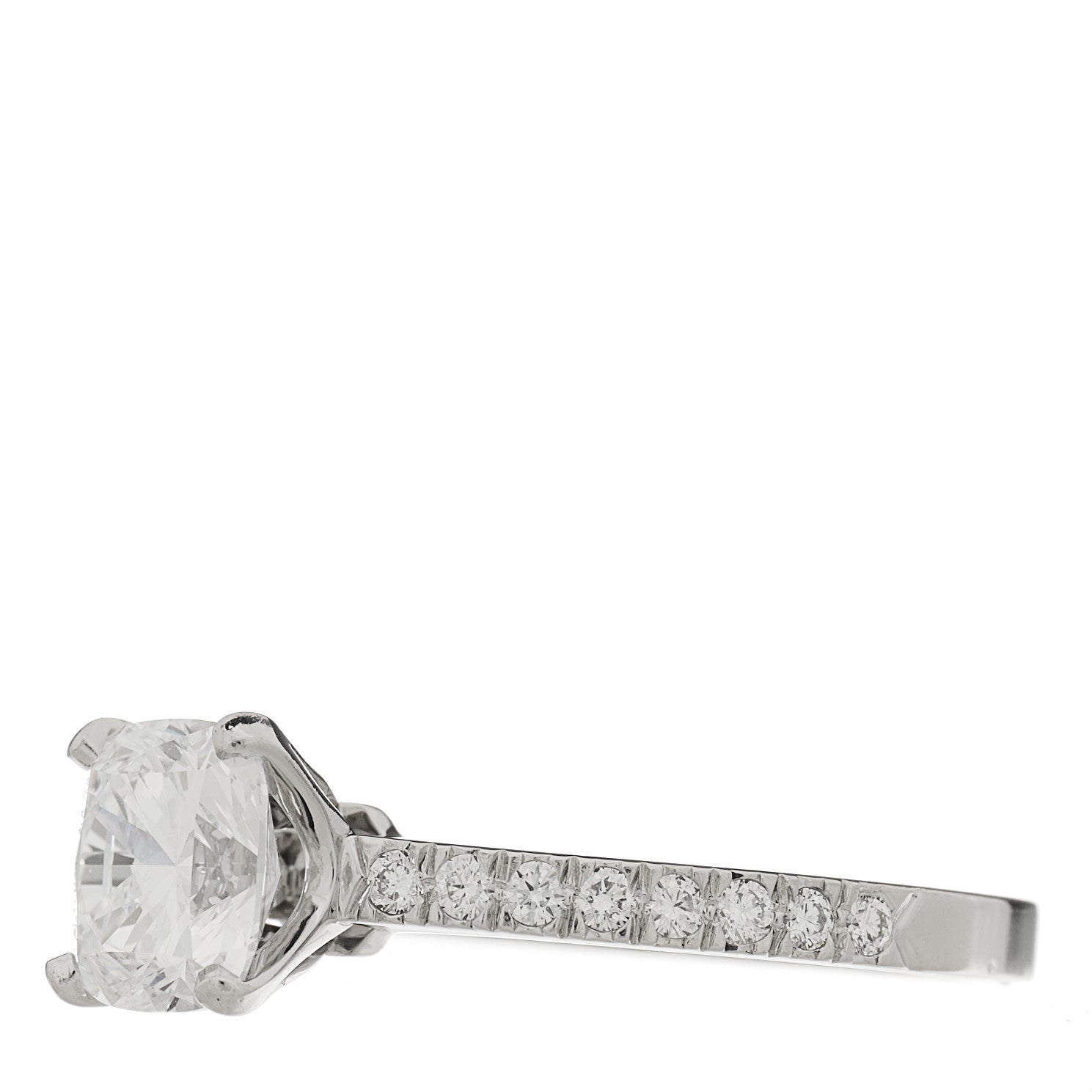 Tiffany Platinum Diamond 1.43ct Novo Cushion Cut Engagement Ring 52 6 6 of 10