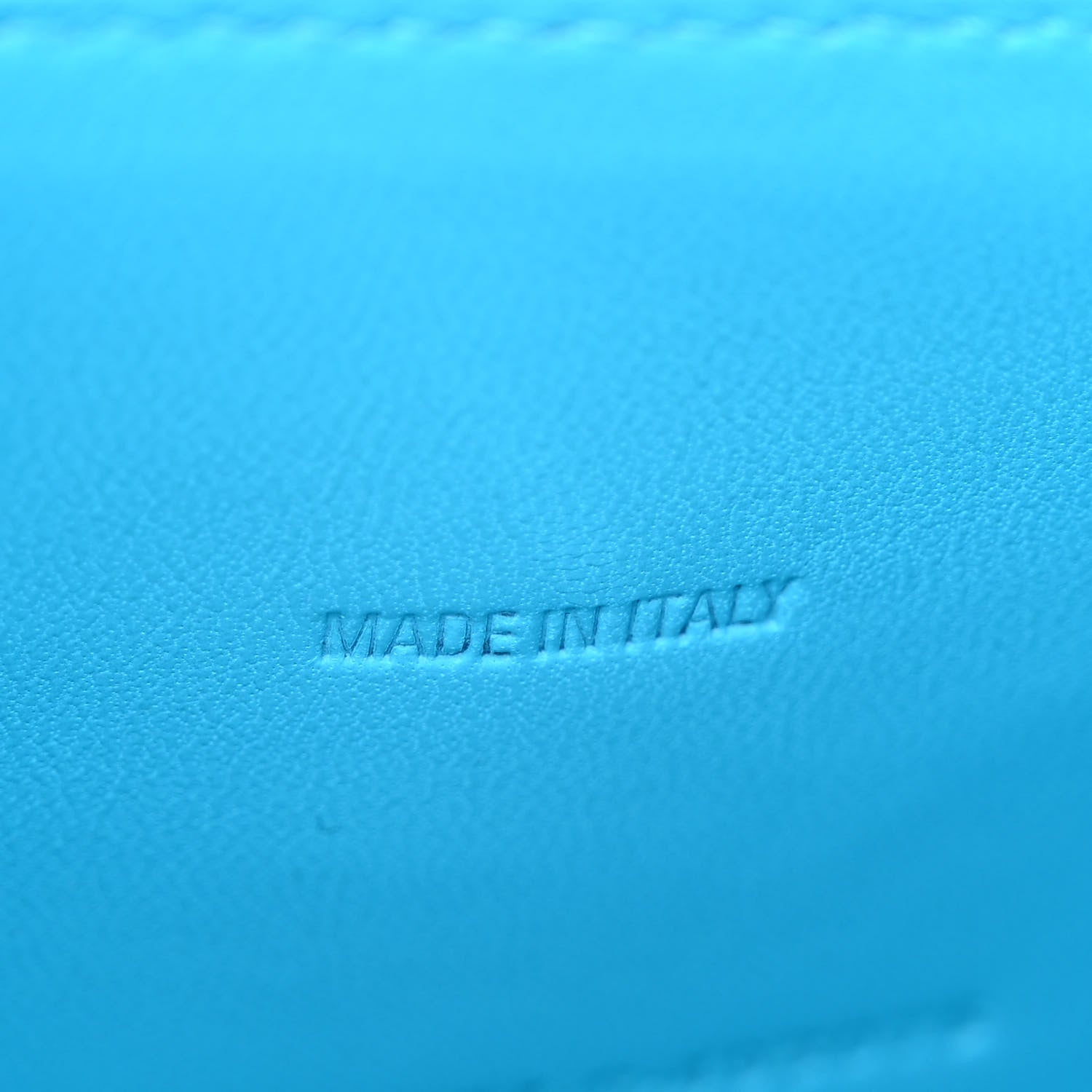 Balenciaga Shiny Calfskin Crocodile Embossed Hourglass Top Handle Bag XS Cyan 7 of 13