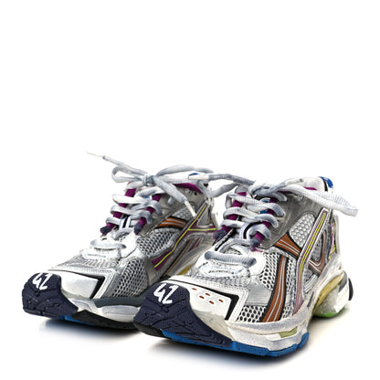 Balenciaga Mesh Rubber Distressed Mens Runner Sneakers 42 Multicolor 4 of 11