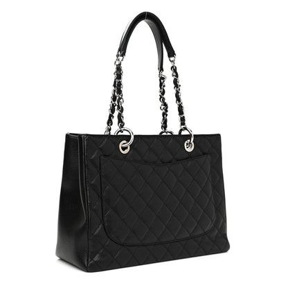 Chanel Caviar Quilted Grand Shopping Tote GST Black 3 of 10