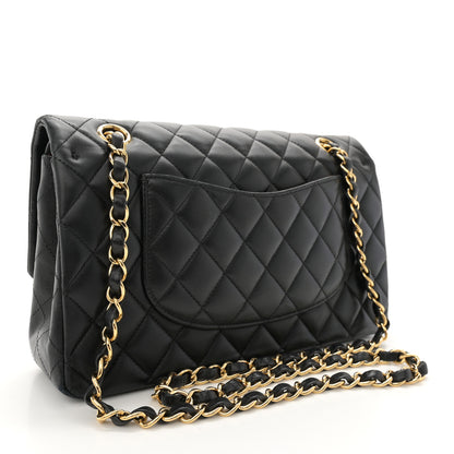 Chanel Lambskin Quilted Medium Double Flap Black 3 of 12