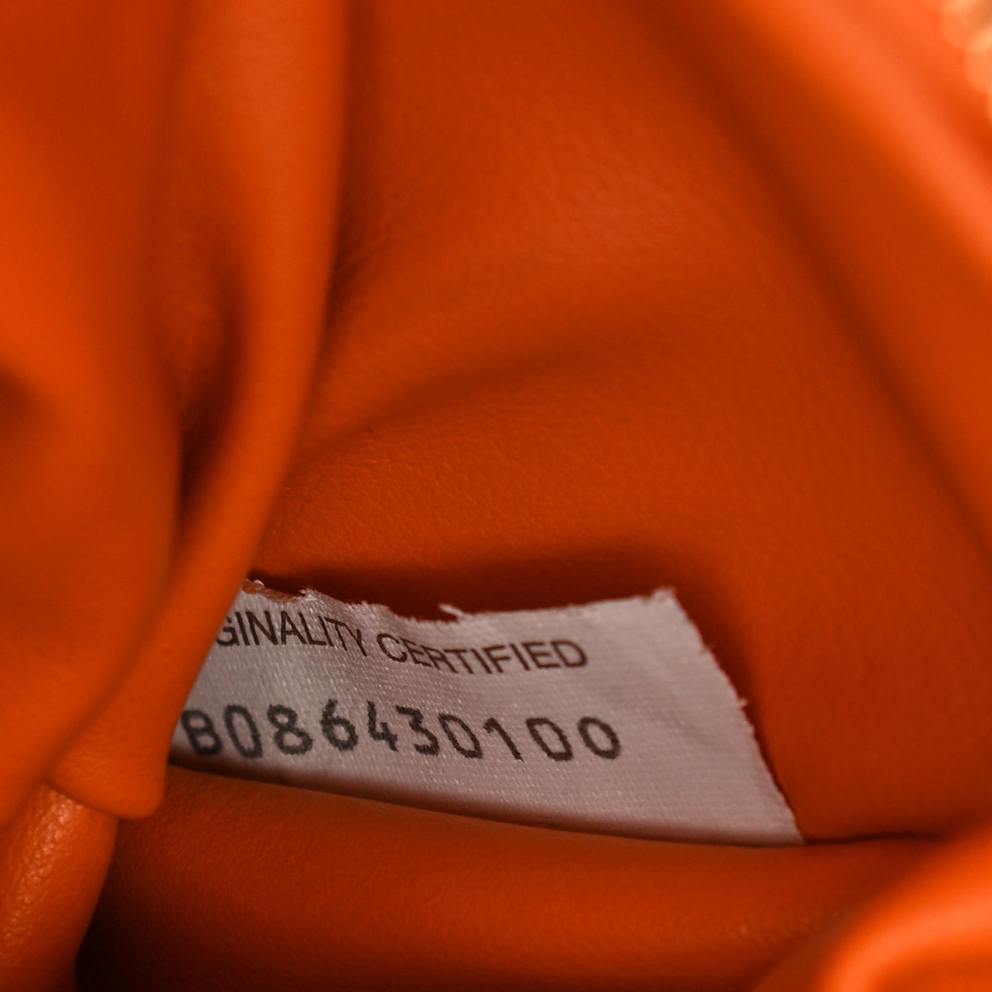 Nappa Intrecciato BV Twist Orange