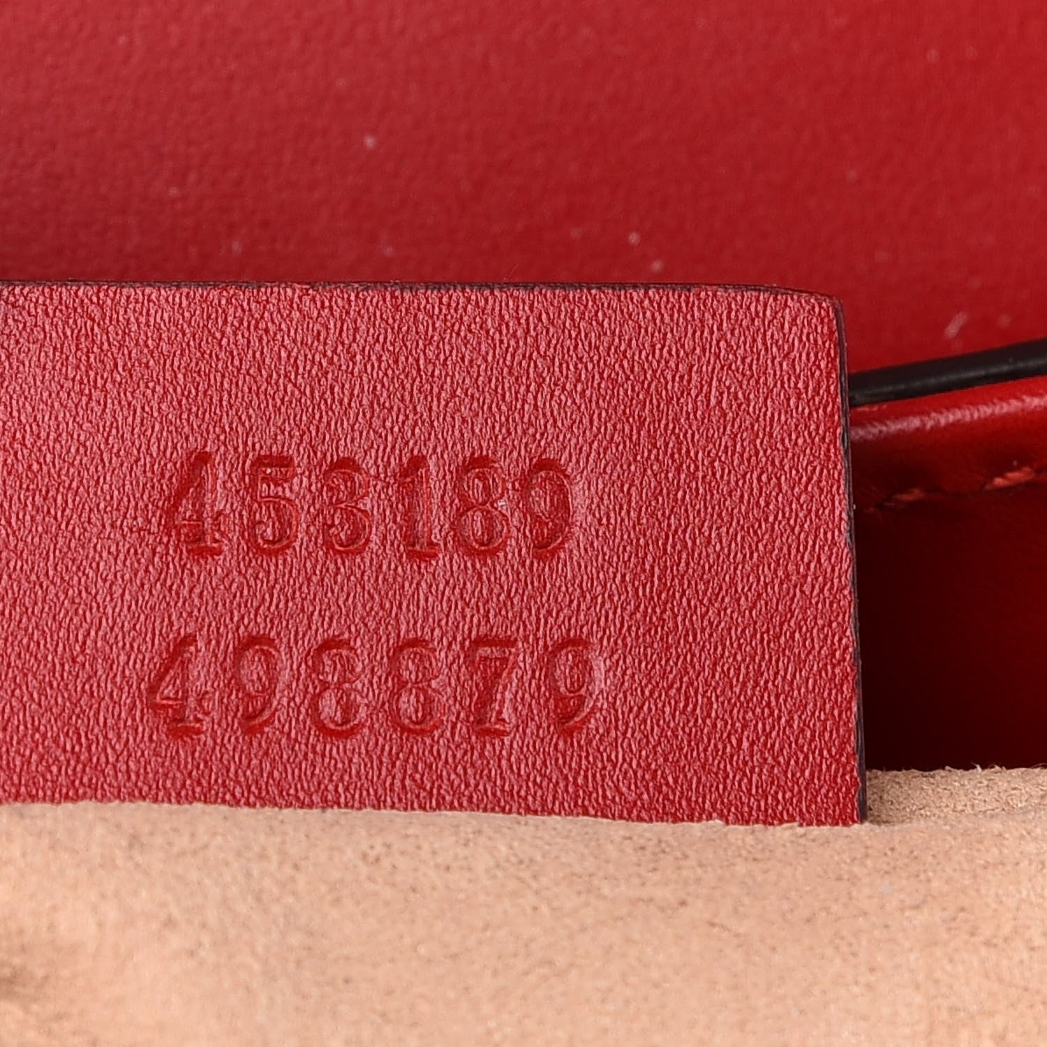 Gucci Guccissima Web Medium Padlock Messenger Shoulder Bag Hibiscus Red 9 of 11