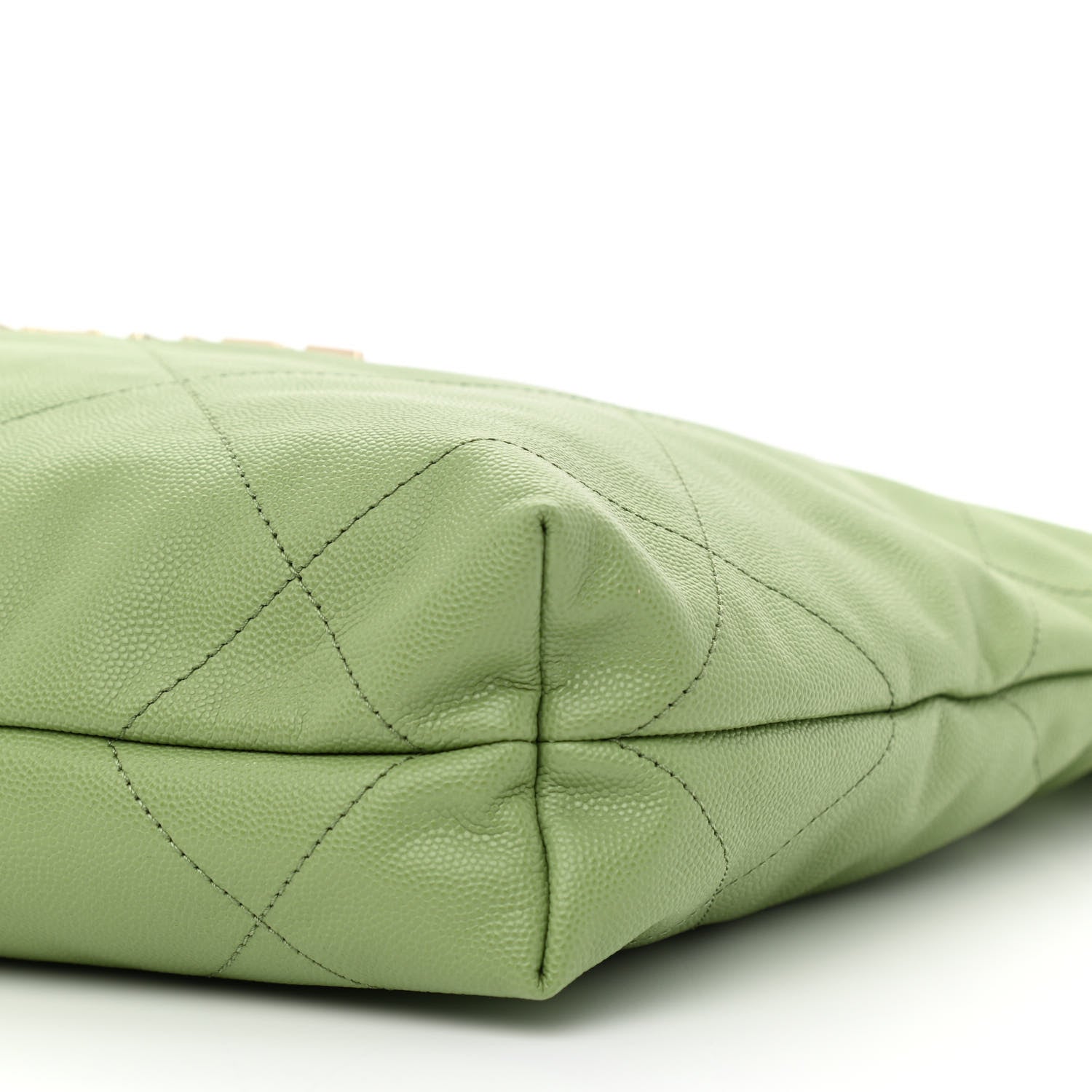 Chanel Shiny Caviar Quilted Small Chanel 22 Green 11 of 11